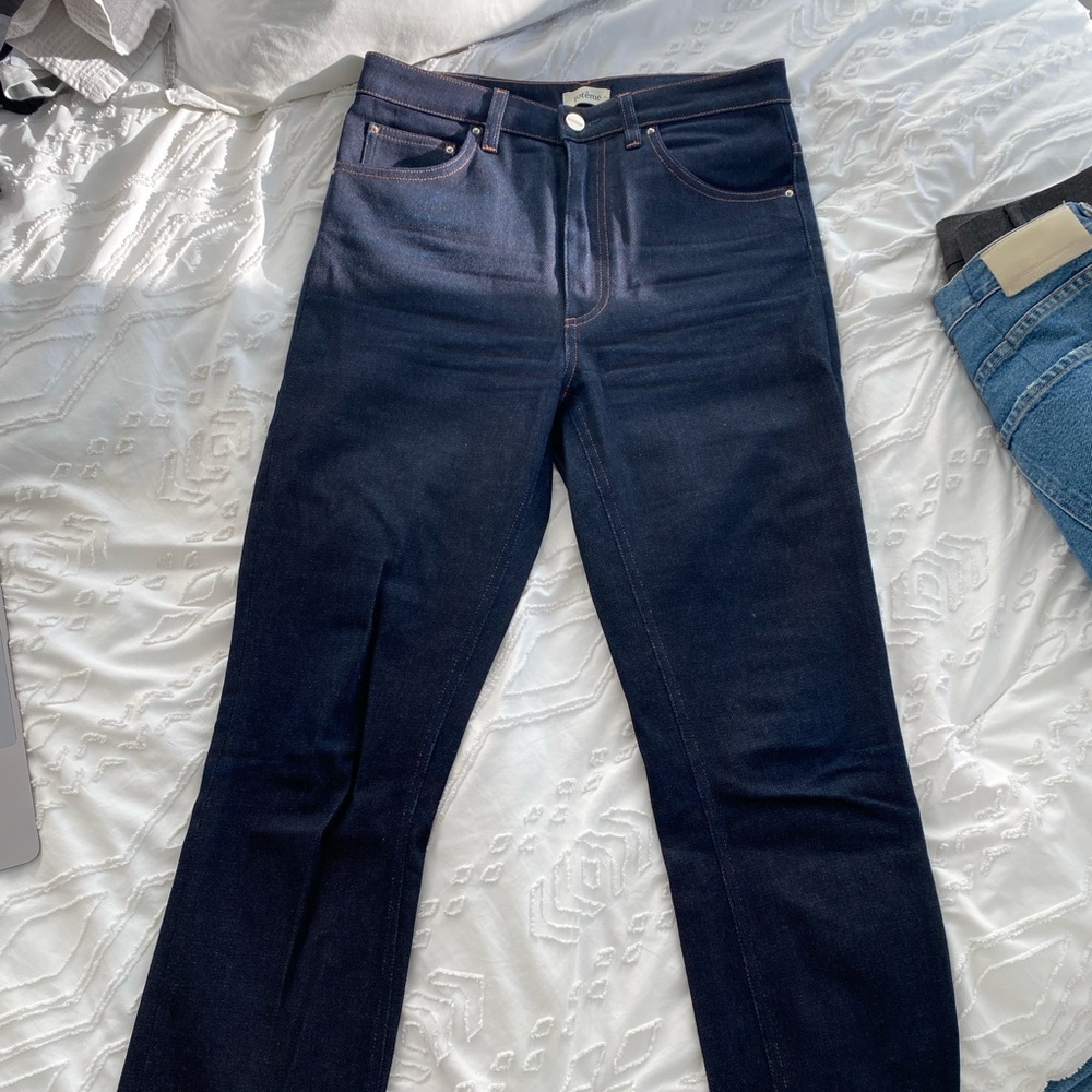 Toteme straight leg indigo jeans